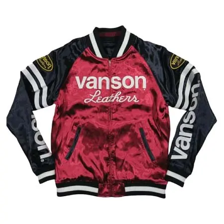 VANSON SOUVENIR JACKET(バンソン) スーベニアジャケット アメリカンイーグル × トリプルスターエンブレム リバーシブル スカジャン NVJK-2202