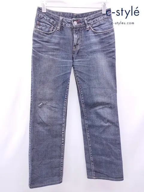 45RPM フォーティーファイブアールピーエム デニムパンツ W27 インディゴ ダメージ加工 レディース