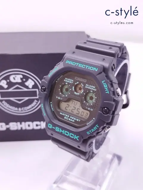 CASIO×吉田カバン カシオ 腕時計 ブラック×グリーン G-SHOCK×POTR DW-5900 クォーツ式