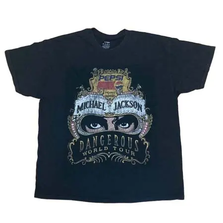 バンドTシャツ ブート品(BAND T-SHIRT BOOTLEG) Micheal Jackson DANGEROUS WORLD TOUR