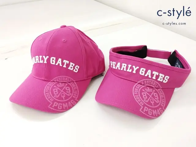 PEARLY GATES パーリーゲイツ キャップ / サンバイザー FREE ピンク ゴルフ用品