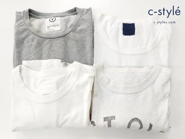 visvim ビズビム Tシャツ 2 半袖シャツ S プリント ホワイト グレー 計4点