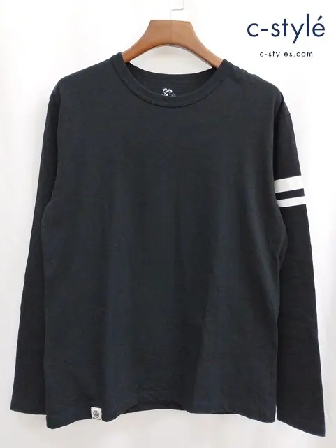 桃太郎ジーンズ MOMOTARO JEANS 長袖Tシャツ L ブラック