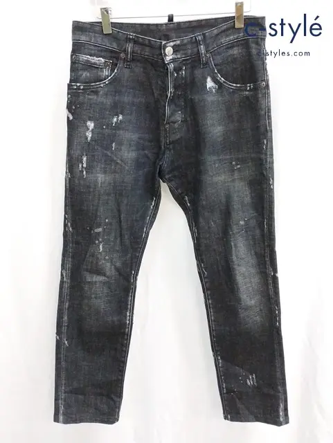 Dsquared2 ディースクエアード デニムパンツ 46 ブラック Sexy Mercury Jean