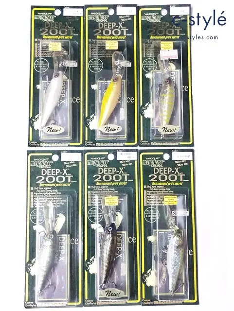 megabass メガバス DEEP-X 200T ルアー YMC / IYB / GG OIKAWA ♂等 計6点 タングステン ミノー