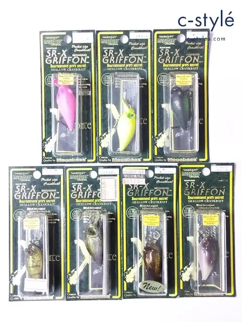megabass メガバス SR-X GRIFFON KILLER-PINK / どチャート / MAT-TIGER 等 ルアー 計7点