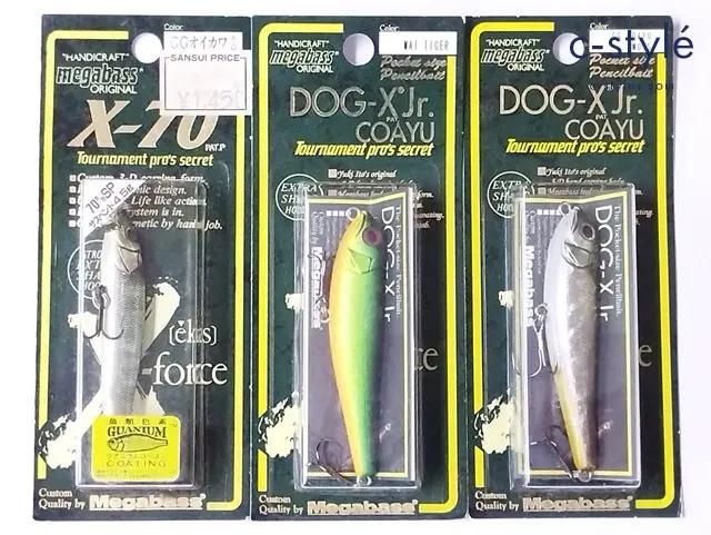 megabass メガバス X-70 GGオイカワ♂ DGO-X Jr. COAYU MAT TIGER GGCOAYU-MOSS ルアー 計3点