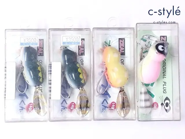 ZEAL ズイール フリフリ アライくん 亀 黄 ジタバタ アライくん ピンク ルアー 計4点