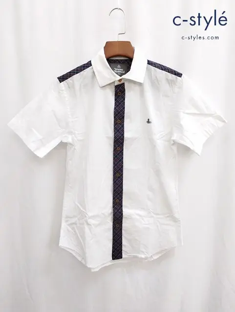 Vivienne Westwood MAN ヴィヴィアンウエストウッドマン シャツ 44 ホワイト系 半袖 綿100%