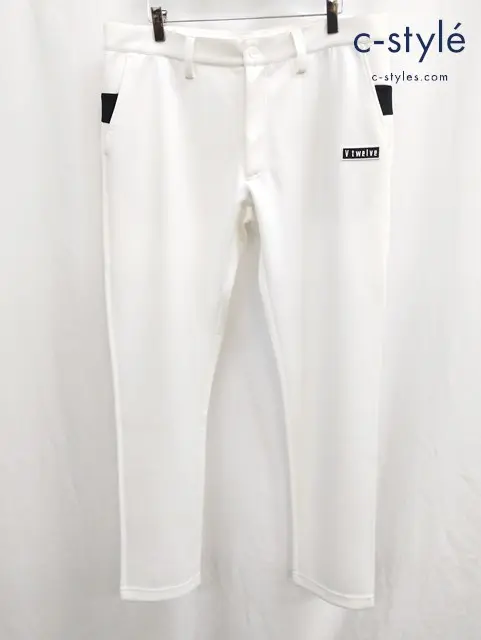 V12 ヴィトゥエルヴ パンツ XXL ホワイト BACK LINE PANTS V122310-PN05