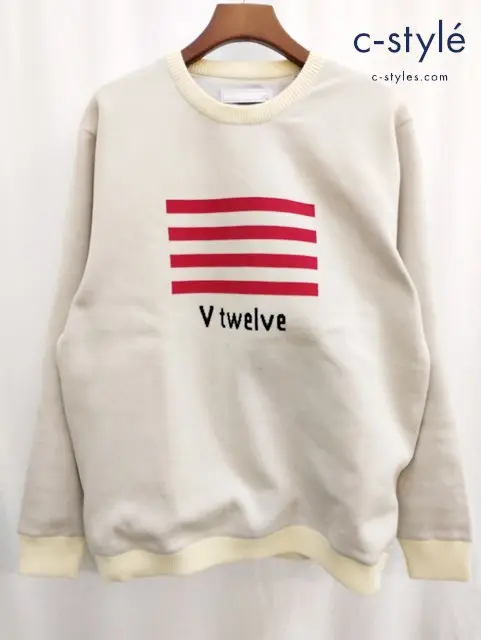 V12 ヴィトゥエルヴ ニット XXlL クリーム US KNIT V122420-KN01