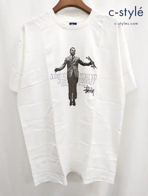 Stussy ステューシー Tシャツ XL ホワイト プリント ニクソン大統領 ARCHIVES USA製
