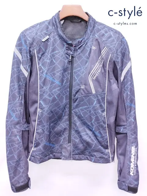 MOTORHEAD×KOMINE モーターヘッド×コミネ プロテクトフルメッシュジャケット L ネイビー系