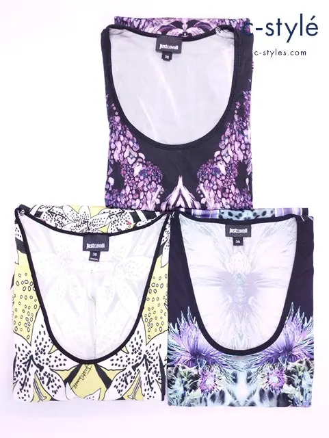 Just cavalli ジャストカヴァリ ワンピース 38 花柄 ヒョウ柄 計3点 レディース