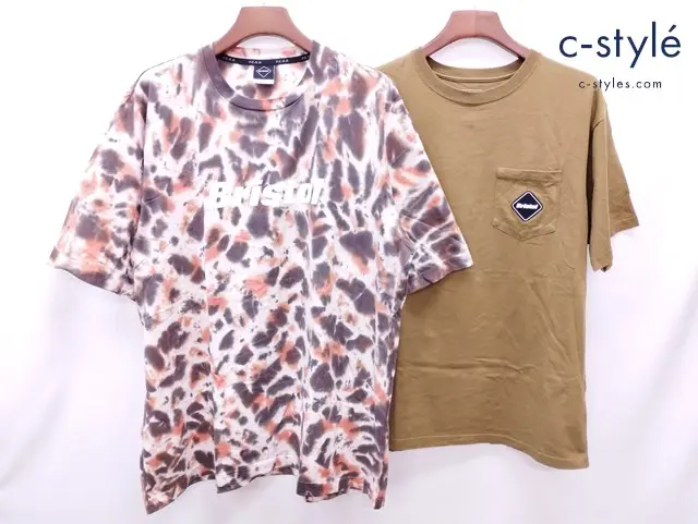 F.C.Real Bristol エフシーレアルブリストル Ｔシャツ XL キャメル系 マルチカラー 綿100％