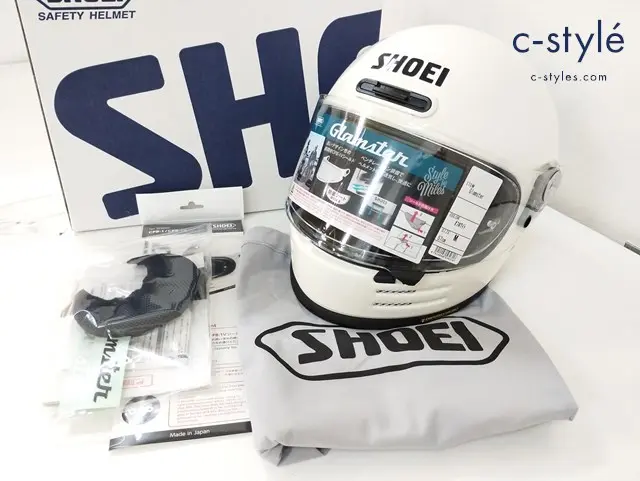SHOEI ショウエイ ヘルメット M 57cm オフホワイト Glamster