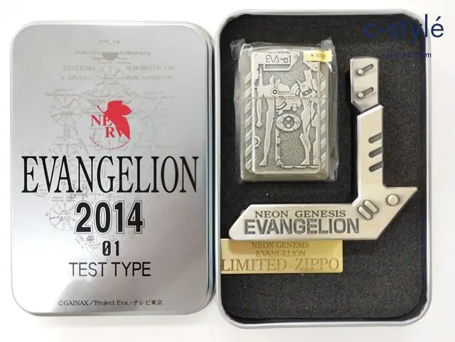 ZIPPO ジッポー オイルライター NEON GENESIS EVANGELION 2014 01 TEST TYPE ブラック系 1997年 喫煙具