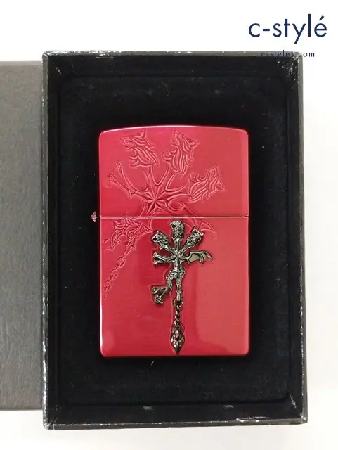 ZIPPO オイルライター DIRGE of CERBERUS FINAL FANTASY VII ダージュ・オブ・ケルベロス レッド 2005年