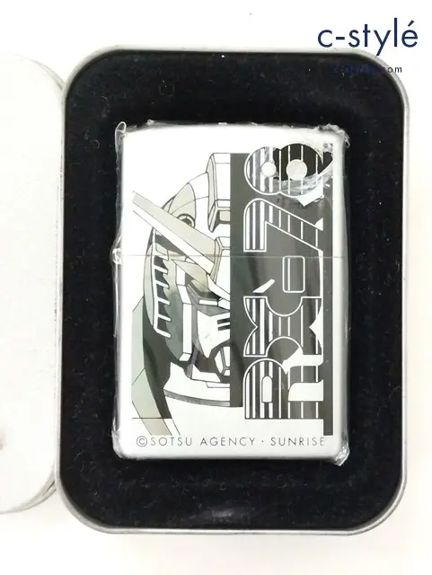 ZIPPO ジッポー オイルライター 機動戦士ガンダム 大河原邦男 サイン刻印 RX-78 シルバー 2000年 喫煙具