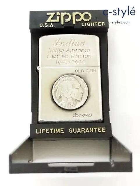 ZIPPO ジッポー オイルライター Indian Native American LIMITED EDITION OLD COIN シルバー 1992年
