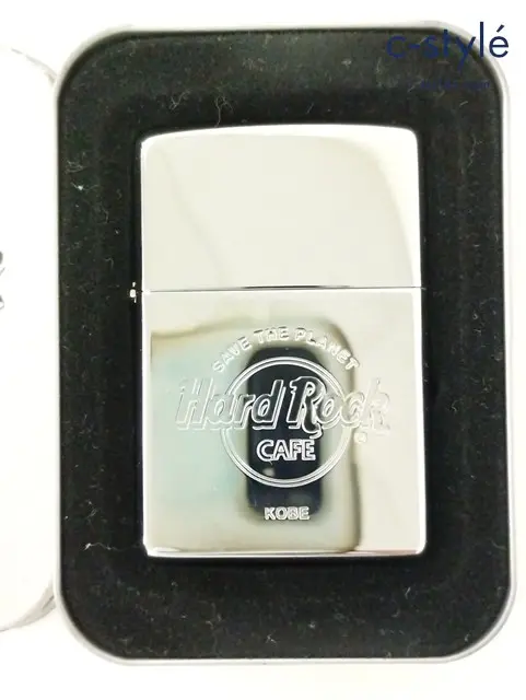 ZIPPO ジッポー オイルライター Hard Rock CAFE シルバー 2001年 喫煙具 嗜好品