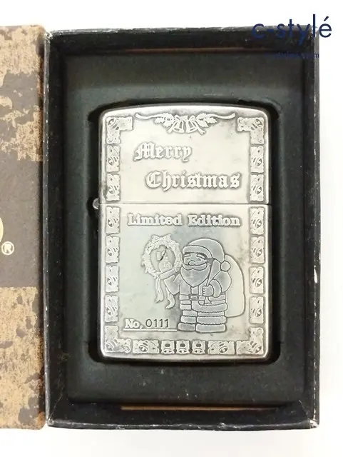ZIPPO ジッポー オイルライター Merry Christmas Limited Edition No.0111 シルバー 1994年