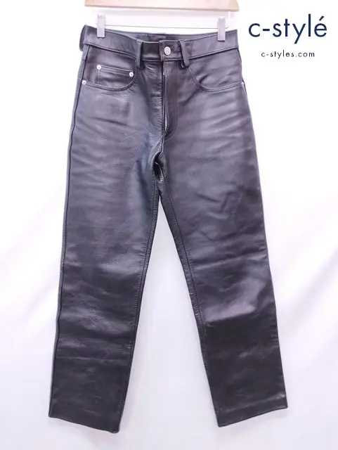 INDIAN MOTORCYCLE インディアンモーターサイクル レザーパンツ M ブラック IL-034