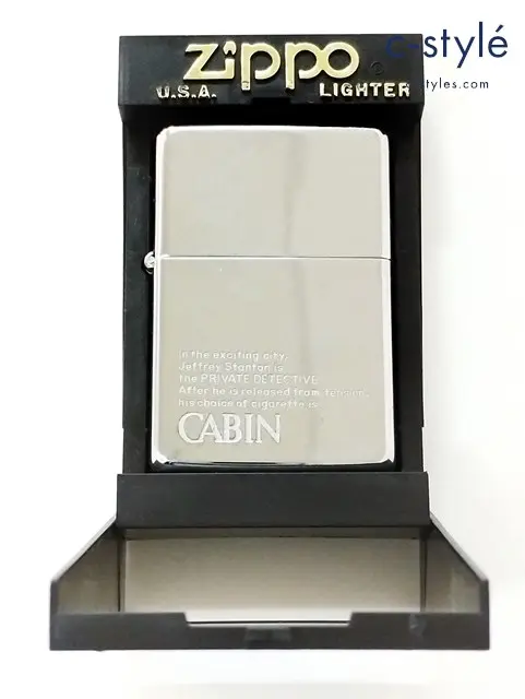 ZIPPO ジッポー オイルライター CABIN キャビン シルバー 1989年 喫煙具 嗜好品
