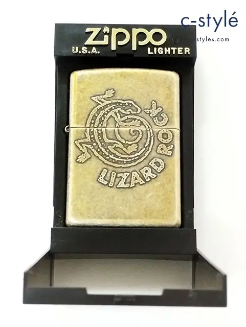 ZIPPO ジッポー オイルライター LIZARD ROCK リザードロック シルバー系 1996年 喫煙具