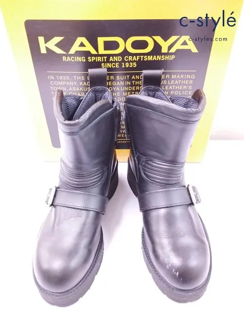 KADOYA カドヤ バイクブーツ 25・1/2 ブラック BLACK ANKLE 4316