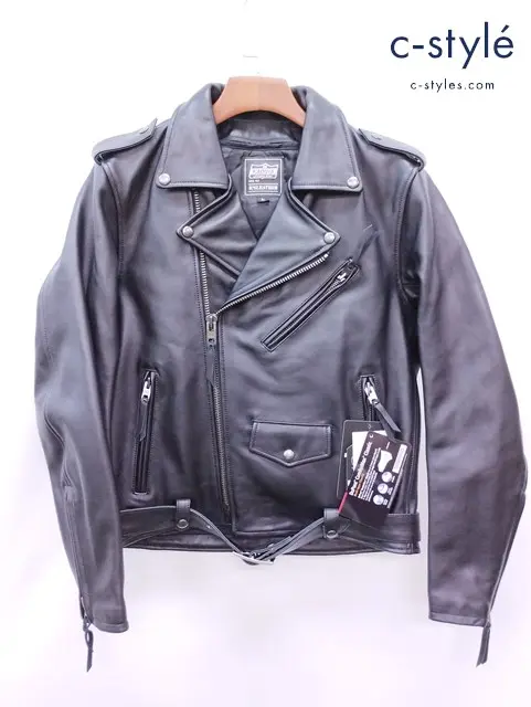 KADOYA カドヤ ダブルライダース L ブラック 牛革 FPW-2 SFT