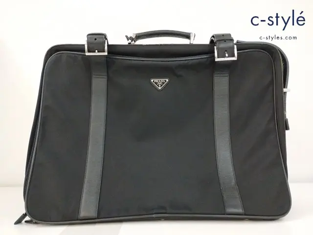 PRADA プラダ キャリー付スーツケース ブラック