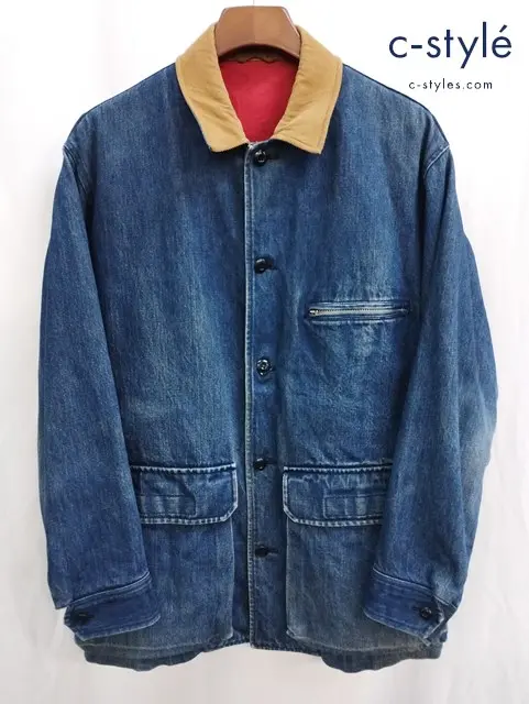 COMME des GARCONS HOMME コムデギャルソン デニムカバーオール インディゴ 綿100% HJ080300