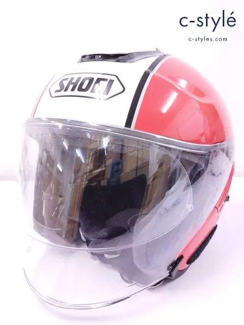 SHOEI ショウエイ ヘルメット L オレンジ×ホワイト 製造年月日2013/11/13