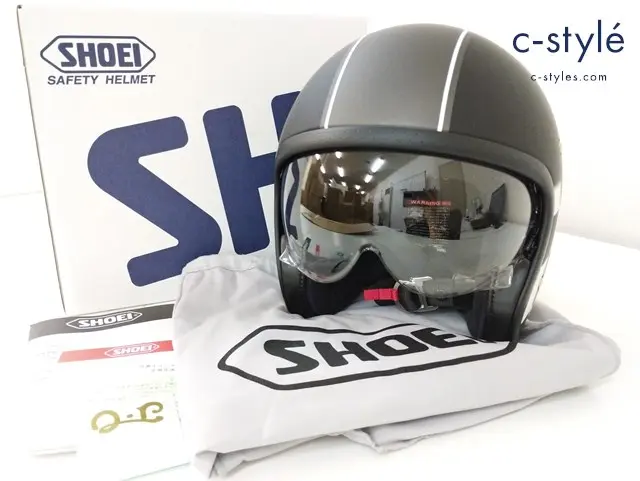 SHOEI ショウエイ ヘルメット M 57cm ブラック×ホワイト J・O BMW BS-1 TC-5 チェッカーフラッグ