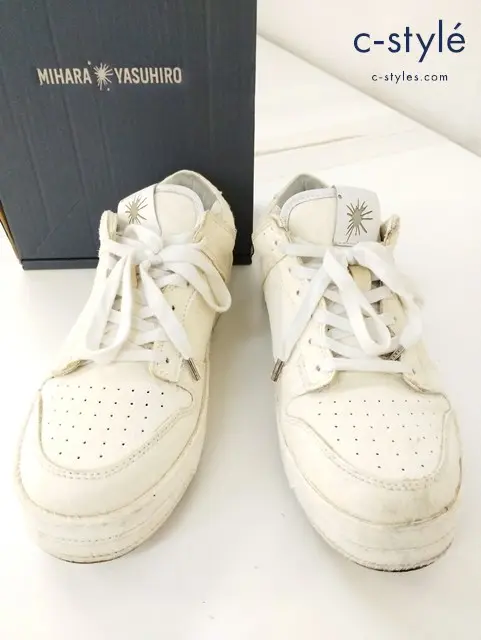 MIHARA YASUHIRO ミハラヤスヒロ ハラコスニーカー 27.0cm ホワイト 43270200
