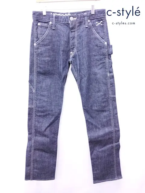 VANSON バンソン デニムパンツ W32 インディゴ LEATHER ペインターパンツ