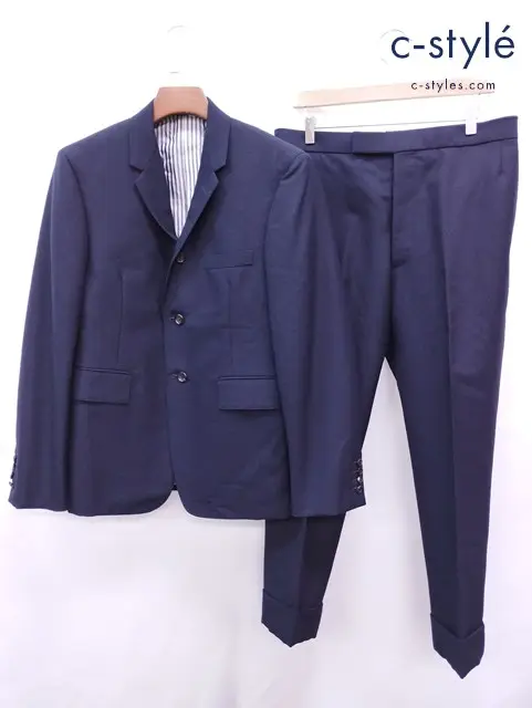 THOM BROWNE トムブラウン スーツ 3 ネイビー 3B 段返り セットアップ