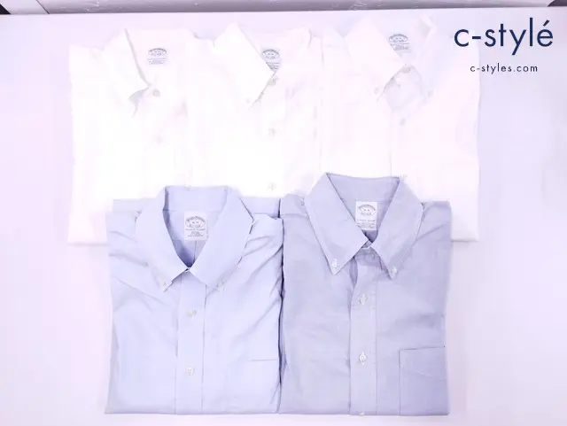 Brooks Brothers ブルックスブラザーズ シャツ 16-31 ブルー系 ホワイト 計5点