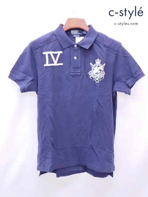 POLO RALPH LAUREN ポロラルフローレン ポロシャツ L ネイビー KK-RL-KM-3243 綿100％