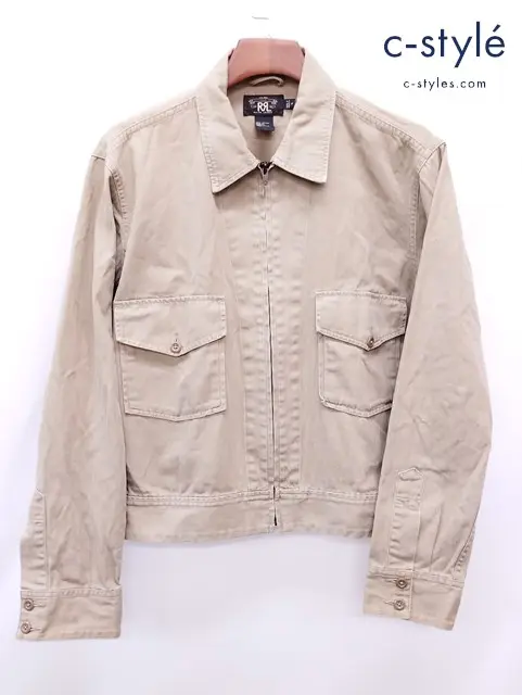 RRL ダブルアールエル ジャケット M ベージュ JR-RS-NM-4106 綿100％