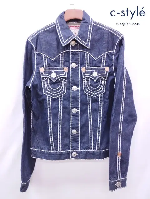TRUE RELIGION トゥルーレリジョン デニムジャケット M インディゴ 綿100％