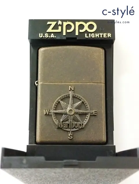 ZIPPO ジッポー オイルライター Marlboro ADVENTURE TEAM ゴールド系 1997年 喫煙具 嗜好品