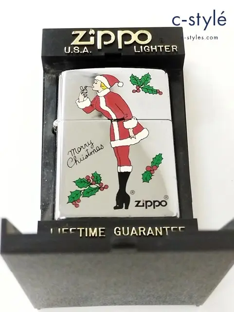ZIPPO ジッポー オイルライター クリスマス ウィンディーガール シルバー 1998年 Christmas Windy Girl
