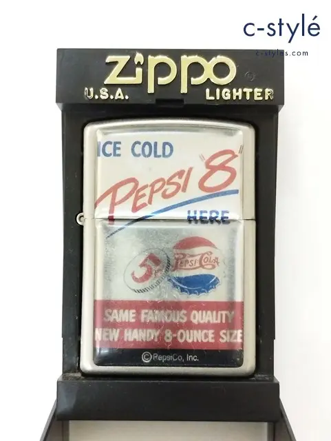 ZIPPO ジッポー オイルライター ICE COLD PEPSI “8” ペプシ コーラ プレート C シルバー 2001