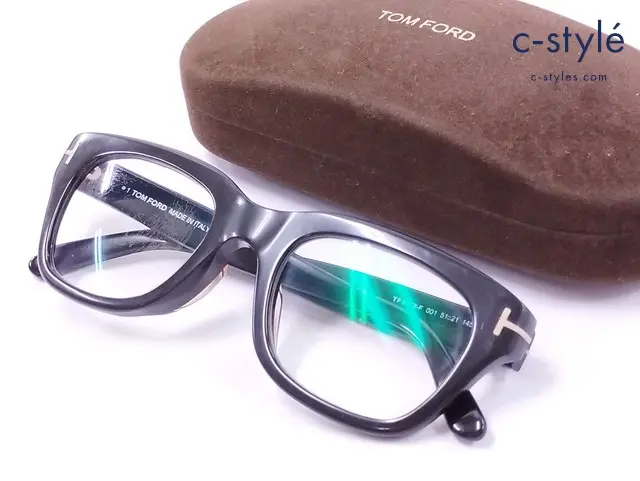 TOM FORD トムフォード メガネ 51□21 145 ブラック イタリア製 TF5178-F 001