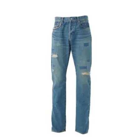 HYSTERIC GLAMOUR(ヒステリックグラマー) スクエアウインドウリメイク スリムストレートデニムパンツ