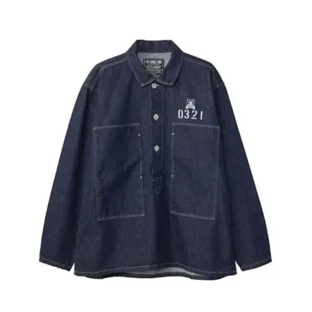 HYSTERIC GLAMOUR(ヒステリックグラマー) HYSTERIC 0321 デニムプルオーバーシャツ