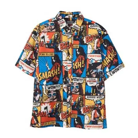 HYSTERIC GLAMOUR(ヒステリックグラマー) FEELING HYSTERIC柄 ボタンダウンシャツ