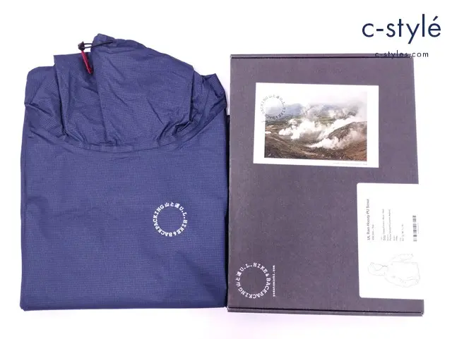 山と道 alpha anorak アルファアノラック フーディー S ネイビー日本製 UL RAIN HOODY PU SOSUI